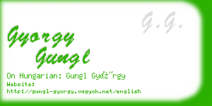 gyorgy gungl business card